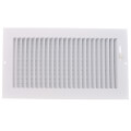 Product Image of 12" x 6" (Wall Opening Size) White One-Way Steel Sidewall/Ceiling Register (681 Series)