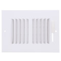 Product Image of 6" x 4" (Wall Opening Size) White Two-Way Steel Sidewall/Ceiling Register (682 Series)