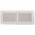 Product Image of 12" x 4" (Wall Opening Size) White Two-Way Steel Sidewall/Ceiling Register (682 Series)