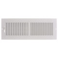 Product Image of 14" x 4" (Wall Opening Size) White Two-Way Steel Sidewall/Ceiling Register (682 Series)
