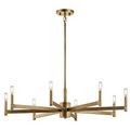 Product Image of Erzo 9.25" 8 Light Chandelier (Natural Brass)