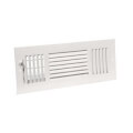 14" x 8" (Wall Opening Size) White Three-Way Sidewall/Ceiling Register (683 Series)