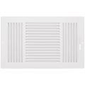 Product Image of 14" x 8" (Wall Opening Size) White Three-Way Sidewall/Ceiling Register (683 Series)