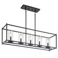 Product Image of Crosby 5 Light Linear Chandelier (Black)