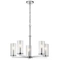 Product Image of Crosby 22.25" 5 Light Chandelier Clear Glass (Chrome)