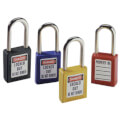 Product Image of Yellow Safety Lockout Padlock with 1-1/2" Shackle Clearance (Card of 1)