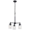Product Image of Winslow 3 Light Mini Chandelier (Black)