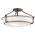 Product Image of Alkire 22" 4 light Semi Flush w/ Satin Etched White Glass (Olde Bronze)