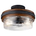 Product Image of Grand Bank 2 Light Semi Flush (Auburn) Stained