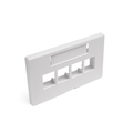 Product Image of Quickport, Modular Furniture Faceplate, 4-port (White) Includes 1 Blank Insert (herman Miller)