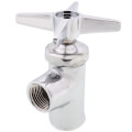 3" Cross Handle Angle Stop (Polished Chrome)