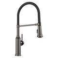 Product Image of Empressa Semi-Pro Pull-Down Dual-Spray Kitchen Faucet, 1.5 GPM - Satin Dark Steel