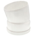 6" PVC SDR 35 1/16 Bend 22.5° Elbow (Spigot x G)