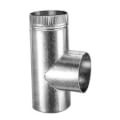 4" x 4" x 3" 24 Ga Galvanized Reducing Tee (2' Length)