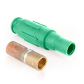 Product Image of 22 Series Plug, Female, 690A Max, 600V Crimp Tube Termination, 500-750 MCM Cable Range (Green)