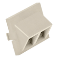 Product Image of 2-port Angled MOS Quickport, Adapter, 1.5 Units High (Ivory)