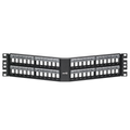 Product Image of Angled Quickport, Patch Panel w/ Magnifying Lens, 48"port, 2RU (Black)