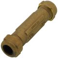Product Image of 3/8" IPS (1/2" CTS) Brass Compression Coupling Long (Lead Free)