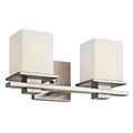 Product Image of Tully 15" 2 Light Vanity Light w/ Satin Etched Cased Opal Glass (Antique Pewter)