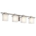 Product Image of Tully 32" 4 Light Vanity Light w/ Satin Etched Cased Opal Glass (Antique Pewter)