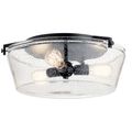 Product Image of Alton 3 Light Flush Mount (Black)