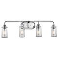 Product Image of Braelyn 44" 4 Light Vanity Light w/ Clear Seeded Glass (Chrome)