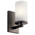 Product Image of Crosby 9.25" 1 Light Wall Sconce w/ Satin Etched Cased Opal (Olde Bronze)