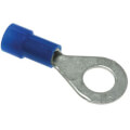 1/4" Stud Insulated Ring Terminals - 16-14 AWG (Blister Pack of 100)