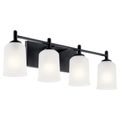 Product Image of Shailene 29.5" 4 Light Vanity Light w/ Satin Etched Glass (Brushed Nickel)