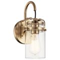 Product Image of Brinley 11.5" 1 Light Wall Sconce w/ Clear Glass (Champagne Bronze)