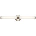 Product Image of Indeco 27" LED Linear Vanity Light w/ Satin Etched White Glass (Polished Nickel)