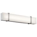 Product Image of Impello 30.25" LED Linear Vanity Light w/ Satin Etched White Glass, (Chrome)