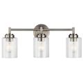 Product Image of Winslow 21.5" 3 Light Vanity Light w/ Clear Seeded Glass (Brushed Nickel)