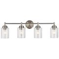 Product Image of Winslow 30" 4 Light Vanity Light w/ Clear Seeded Glass (Brushed Nickel)