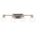 Product Image of The Harmony 33.5" 4 Light vanity light w/ clear glass (Brushed Nickel)