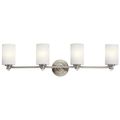 Product Image of Joelson 4 Light Vanity Light w/ LED Bulbs (Brushed Nickel)