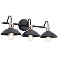 Product Image of Clyde 3 Light Vanity Light (Black)
