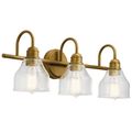 Product Image of Avery 3 Light Vanity Light (Natural Brass)