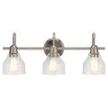 Product Image of Avery 24" 3 Light Vanity Light w/ Clear Seeded Glass (Brushed Nickel)