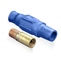 Product Image of Taper Nose In-line Latching Female Connector, 23 Series Single Pole Cam-type Contact & Insulator, Crimped, 350-500MCM, 690A Max (Blue)