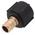 Product Image of 1/2" PureFlow PEX Crimp x 1/2" Lav Adapter, Zero Lead Brass (Plastic Nut)