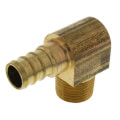 Product Image of 1/2" PureFlow PEX x 3/8" Male Threaded Brass Elbow (Lead Free)