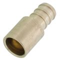 Product Image of 1/2" PEX Crimp x 1/2" Male Sweat Copper Fitting Straight Adapter (Lead Free)