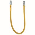 Product Image of Model 20C-3131-48 3/8" ID (1/2" OD) Coated Stainless Steel Gas Connector 1/2" MIP x 1/2" MIP (48" Length)
