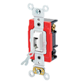 Product Image of 20A, 120/277V Toggle Locking 3-way AC Quiet Switch, Self Grounding, Back & Side Wired, (White)