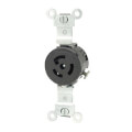 Product Image of Industrial Grade Locking Receptacle, 15A, 2P, NEMA L5-15R - Black (125V)