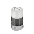 Product Image of Industrial Grade Locking Connector, 15A, 2P, NEMA L5-15R - Black/White (125V)