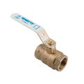 Product Image of 2-1/2" LFFBV-4 2-Piece Full Port Threaded Brass Ball Valve, Chrome Plated Brass Ball (Lead Free)