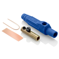 Product Image of 15 Series Cam-Type Female Plug, Contact & Insulator, Detachable, Single Set Screw Termination, #8, #2 AWG, 150A Max, Type 3R When Mated (Blue)