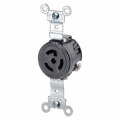 Product Image of Industrial Grade Locking Receptacle, 15A, 2P, NEMA L7-15R - Black (277V)